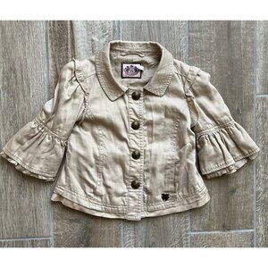 Girls Juicy Couture Bell Sleeved Jacket Sz 4T